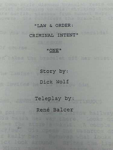 Law order criminal intent - &,